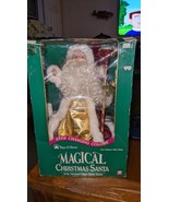 Vintage Christmas Trim A Home Magical Christmas Santa w/ Box Fiber Optic... - €42,97 EUR