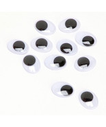 Paste On Eyes Movable Black Oval - 15Mm - $26.89 CAD