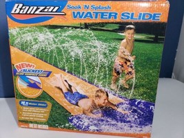 *New* Banzai Soak &#39;N Splash Water Slide 16 Ft, Inflatable Body Board Included! - £9.35 GBP