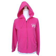 Women’s VTG Y2K OLD NAVY Size M BARBIE CORE Pink Pullover Hoodie Sweatshirt - $21.78