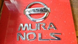 2003-2007 Nissan Murano Sl Rear Trunk Lid Emblem Badge Logo Set Oem - £16.25 GBP