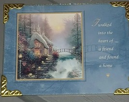 VTG 1999 Thomas Kinkade 4X3&quot; Printwick Papers Gold Easel Friend San Jose... - $148.93 MXN