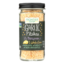 Frontier Co Op, Garlic Flakes, 1 jar 2.64 oz, seasoning, spice, minced, ... - £12.78 GBP