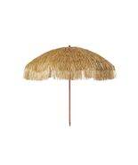 6 Foot Tiki Tropical Beach Umbrella Brown Thatch Hawaiian Pool Patio Party - $49.00