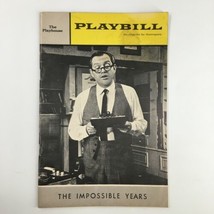 1965 Playbill The Playhouse Alan King The Impossible Years by Arthur Storch - £14.88 GBP