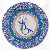 Earth Rugs RP-527 Blue Mermaid Round Patch 27&quot; x 27&quot; - £39.56 GBP