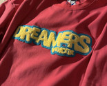Da Uomo Medium M Vencede Ricamato “Dreamers” Maglietta Rosso - £10.07 GBP
