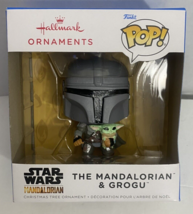 New Hallmark Christmas Ornament  Star Wars Mandalorian &amp; Baby Grogu Funko Pop - $16.99