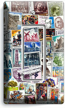 OLD POST STAMPS COLLECTION PHILATELY 1 GFCI LIGHT SWITCH WALL PLATES ROO... - $194.25 MXN