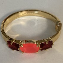 KATE SPADE Pink &amp; Gold Bracelet Small Cuff Bracelet Size 7 - £19.68 GBP