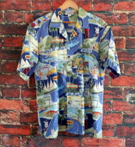 Vintage Single Stitch Pacific Legend Route 66 Button Up Hawaiian Camp Shirt XL - £68.84 GBP