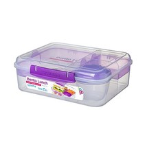 Sistema Bento Lunch Box to Go with Fruit/Yogurt Pot, 1.65 L - Assorted Colours  - $28.00