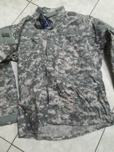 NWT US Military Army Combat Uniform ACU Camo Coat Jacket Large Long Defender M - $27.97