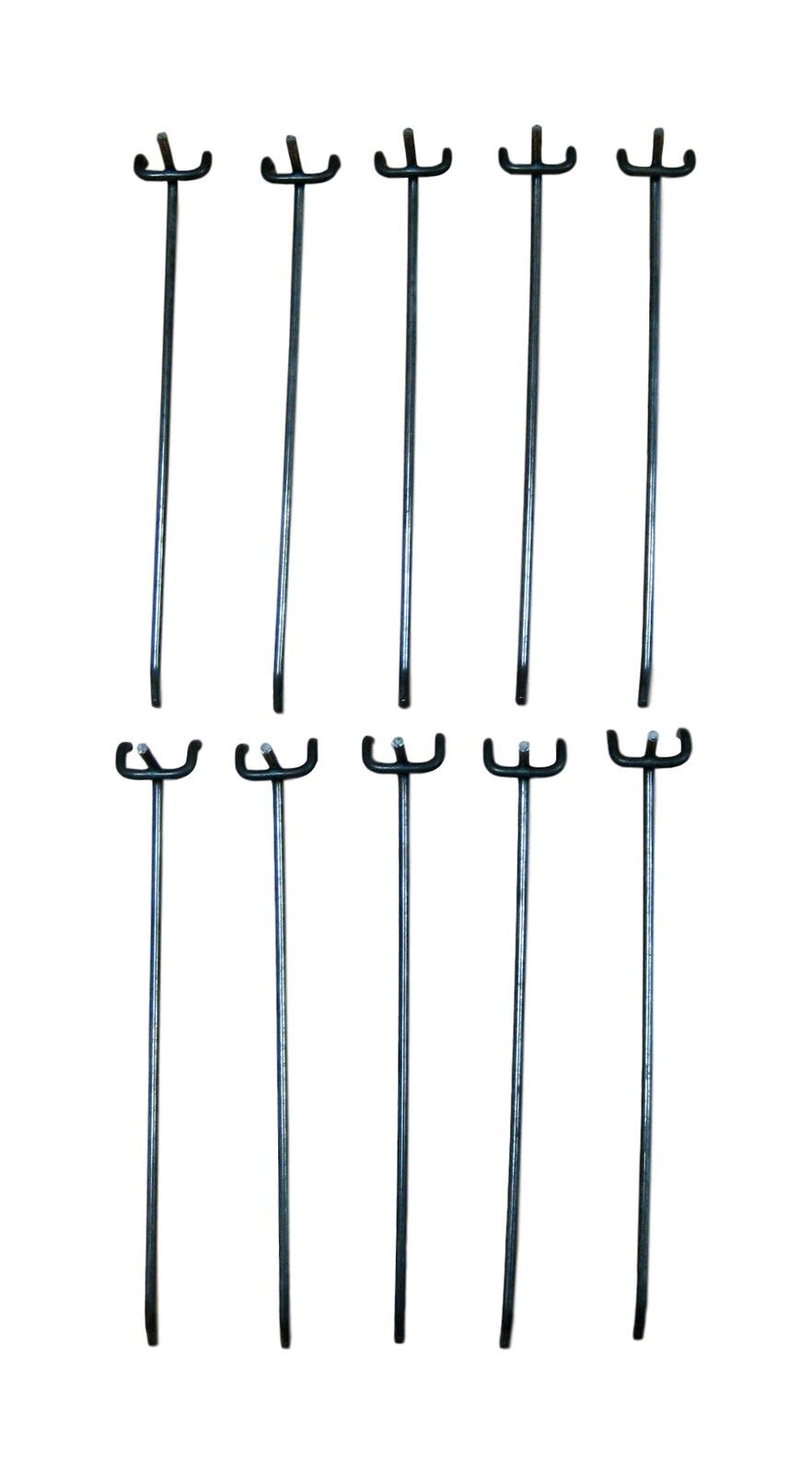 (10) Metal 8 in. 8&quot; Pegboard Shelving Hooks Fits 1/4 to 1/8 in. Board 67... - $12.94