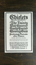 Vintage 1904 Chiclets Candy Coated Chewing Gum Original Ad 721b - $6.64