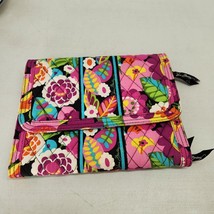 Verra Bradley Travel Jewelry Folio Excellent Condition Pink Multicolor Floral - £16.93 GBP