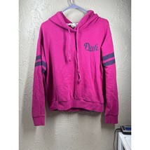 Victoria&#39;s Secret Dark Pink Slouchy Pullover Hoodie Sweatshirt Jacket Si... - $408.81 MXN
