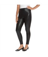 Mario Serrani Women Black Faux Leather Pleather Stretch Legging Pants Si... - £15.57 GBP