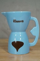 Vintage Advertising Hersheys Kisses Blue &amp; Brown Ceramic Double Measurin... - £19.02 GBP