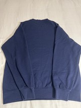 Fruit of the Loom Men's Medium Blue Cotton Blend Pullover Long Sleeve Sweatshirt image 2