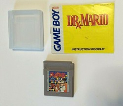 Dr Mario Game Boy Nintendo Case Cartridge Booklet Authentic Tested Works - £13.22 GBP