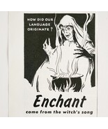 1941 Webster&#39;s Dictionary Advertisement Enchant Witch Word Origin DWF25 - €17,28 EUR