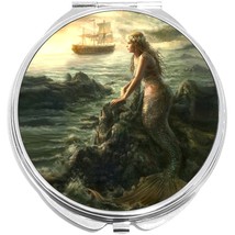 Mermaid Ship Compact with Mirrors - Perfect for your Pocket or Purse - £9.40 GBP