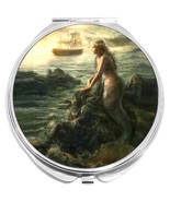 Mermaid Ship Compact with Mirrors - Perfect for your Pocket or Purse - $16.08 CAD