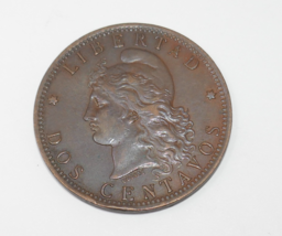 Argentina 1891 2 Centavos Bronze Coin - €16,77 EUR