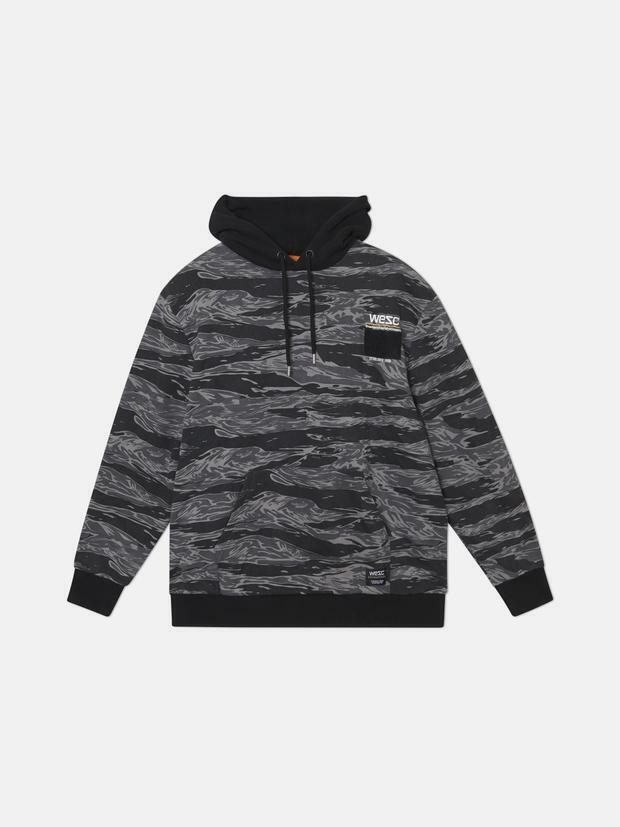 WESC Mike Camo Hoodie Black-Size Small Item image 4