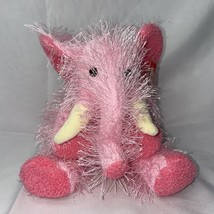 TY Beanie Babies Punkies Pipsqueak The Pink Shaggy Elephant Stuffed Anim... - £7.77 GBP