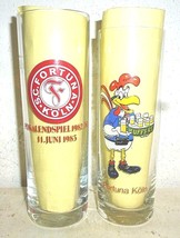 2 Gaffel &amp; Kuppers Kolsch SC Fortuna Koln Soccer Club  German Beer Glasses - £15.69 GBP