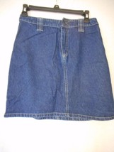 Size 5/6 100% Cotton Blue Denim Skirt no pockets - $223.01 MXN