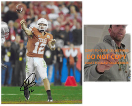 Colt McCoy signed Texas Longhorn football 8x10 photo COA exact proof aut... - £86.72 GBP