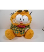 Garfield Plush Bright orange tabby &quot;Born To Party&quot; Vintage No lamp shade - $224.69 MXN