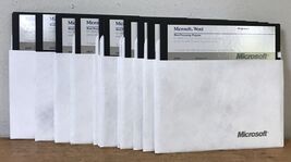 Set Lot 13 Vtg 1988 Microsoft Word Processing Program Software 5.0 Flopp... - $79.99