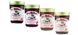 Mrs. Miller&#39;s Homemade Jams Assortment Variety 4-Pack, 9 Ounce Jars - £26.07 GBP