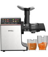 Slow Masticating - Cold Press Juicer Machine Touchscreen &amp; Reverse Function - £117.38 GBP