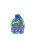 NOS Vintage 90s Fairy Kei Kawaii Heart Deer Knit Pom Winter Beanie Hat Cap - $833.10 MXN