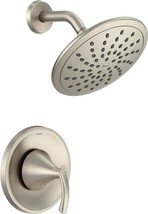The Moen Glyde Brushed Nickel Shower Only System With Rainshower, T2842E... - £158.78 GBP
