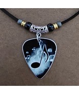 Music Note Aluminum Guitar Pick Necklace with Optional Matching Earrings - $14.52+