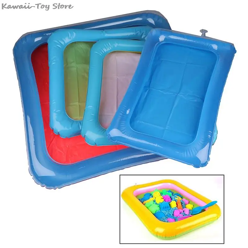 60*60cm Dynamic Sand Tray Indoor Magic Play Sand Children Toys Space Inflatable - £7.40 GBP+