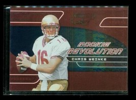 2001 Donruss Quantum Leaf Rc Chrome Football Card RR-7 Chris Weinke Panthers Le - £11.78 GBP