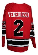 Any Name Number Los Angeles Sharks Retro Hockey Jersey Red Veneruzzo Any Size image 2
