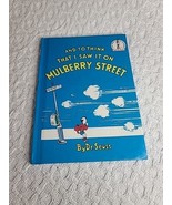And To Think That I Saw It On Mulberry Street Dr. Seuss  Book Club Editi... - $32.68 CAD