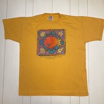 Vintage 1995 Fort Meyers Florida Jerzees USA Bubble print  T-shirt Tourist - $17.88