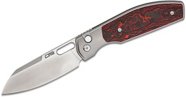 CJRB Ekko Button Lock Front Flipper Knife 3.23&quot; S90V Blade Steel Ti Handle - £214.49 GBP