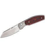 CJRB Ekko Button Lock Front Flipper Knife 3.23&quot; S90V Blade Steel Ti Handle - £210.55 GBP