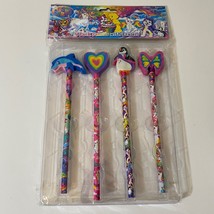 Lisa Frank 4 Pack Pencils With Erasers - $19.99