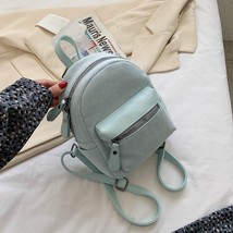 Fashion Denim Women Backpack small Female Travel Backpa Preppy style School Bag  - £29.03 GBP